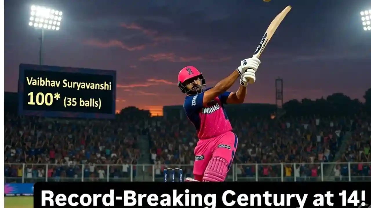 RR vs GT IPL 2025 Vaibhav Suryavanshi’s Record
